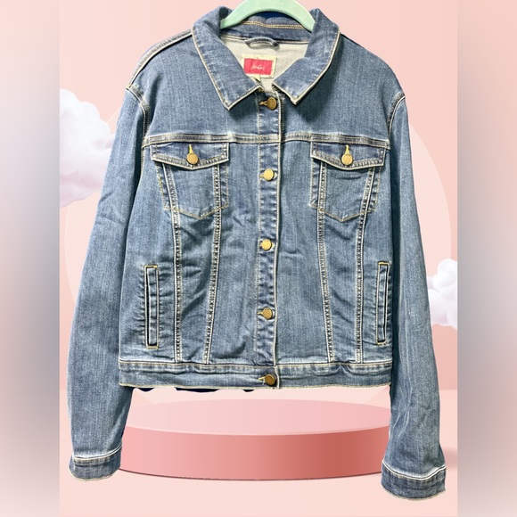 Joules Jackets & Blazers - JOULES Relaxed Denim Jacket US 14